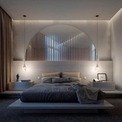 Alabaster Modern Teardrop Single Pendant Light - Zelno