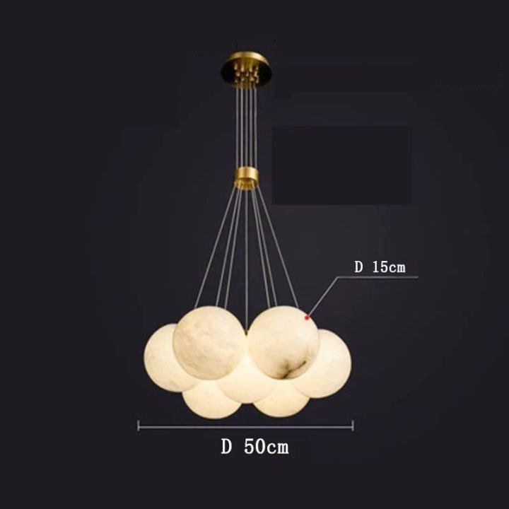 Alabaster Multi-lights Ceiling Pendant - Zelno Lighting