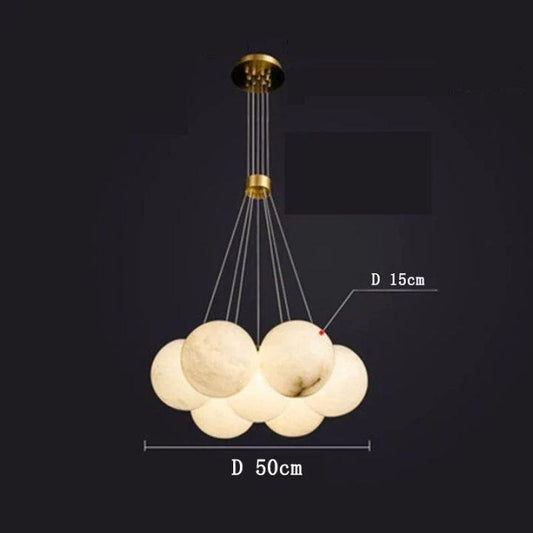 Alabaster Multi-lights Ceiling Pendant - Zelno Lighting