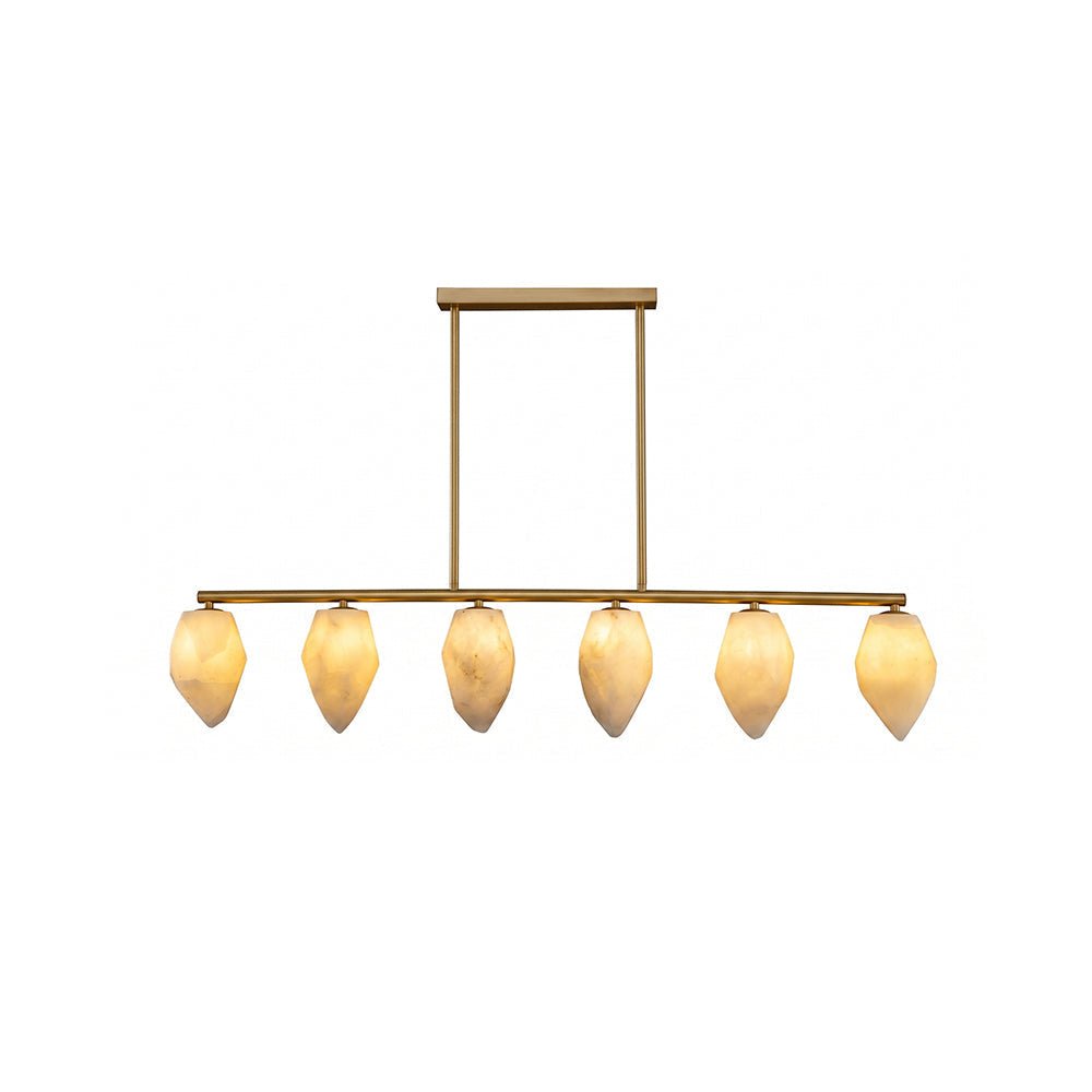 Alabaster Ore Linear Chandelier - Zelno