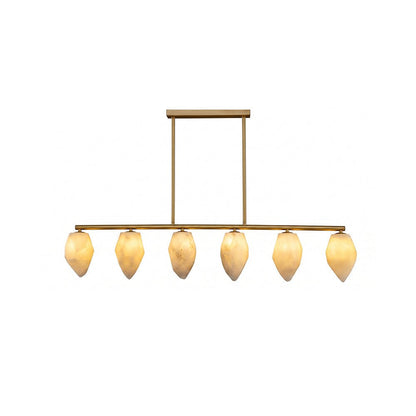 Alabaster Ore Linear Chandelier - Zelno