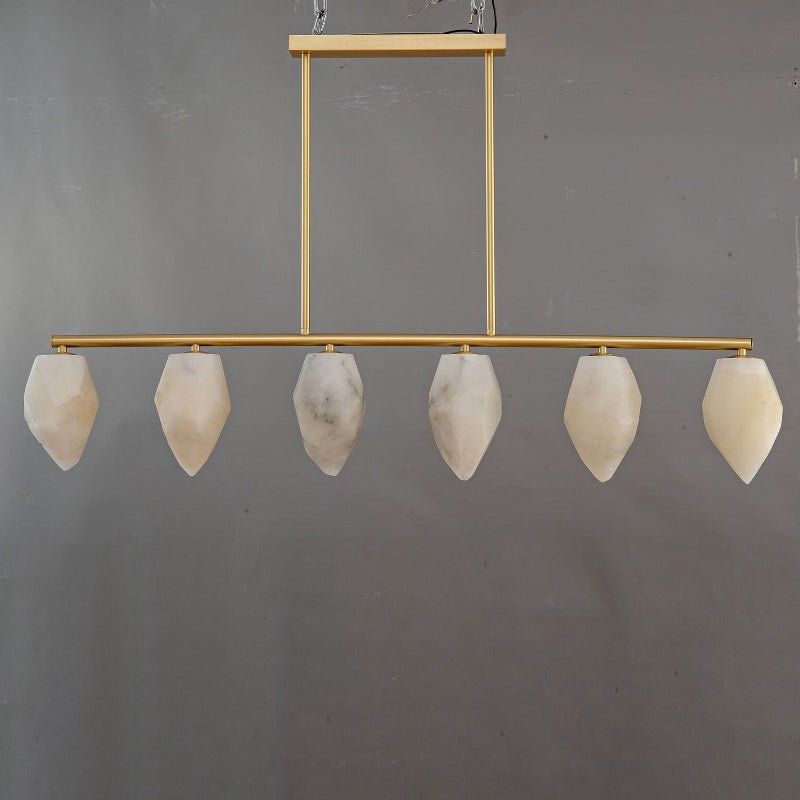 Alabaster Ore Linear Chandelier - Zelno