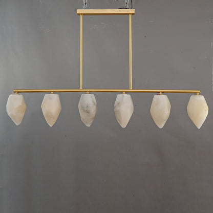 Alabaster Ore Linear Chandelier - Zelno