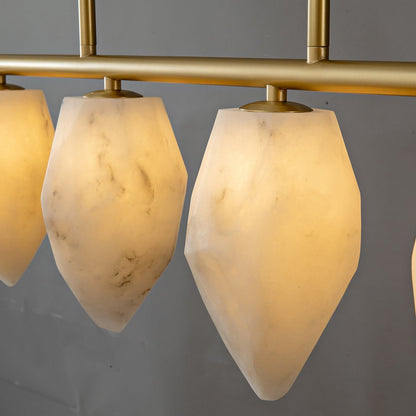 Alabaster Ore Linear Chandelier - Zelno