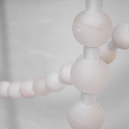 Alabaster Pearl Necklace Chandelier - Zelno Lighting