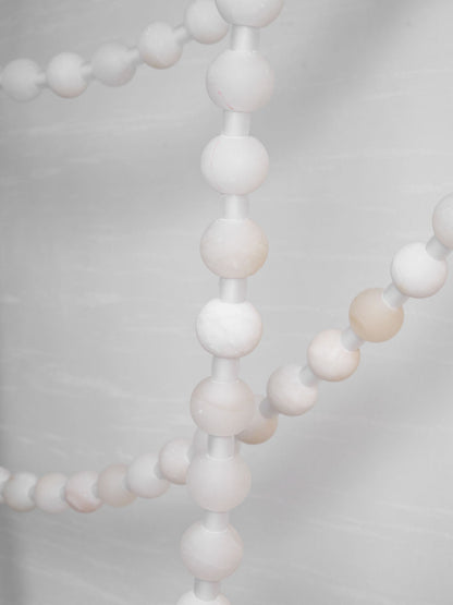 Alabaster Pearl Necklace Chandelier - Zelno Lighting