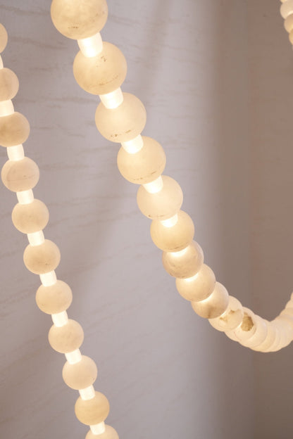 Alabaster Pearl Necklace Chandelier - Zelno Lighting