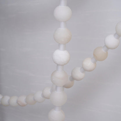 Alabaster Pearl Necklace Chandelier - Zelno Lighting