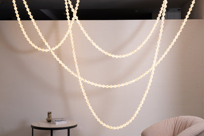 Alabaster Pearl Necklace Chandelier - Zelno Lighting