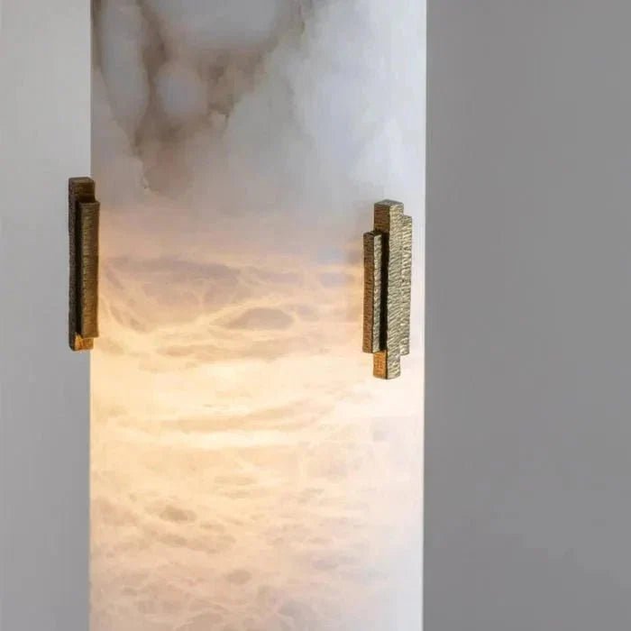Alabaster Pendant Light with Deco - Zelno Lighting