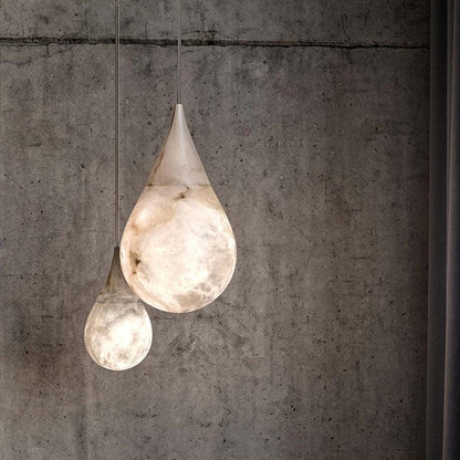 Alabaster Rain Pendant Lighting, Dining Table Pendant - Zelno Lighting