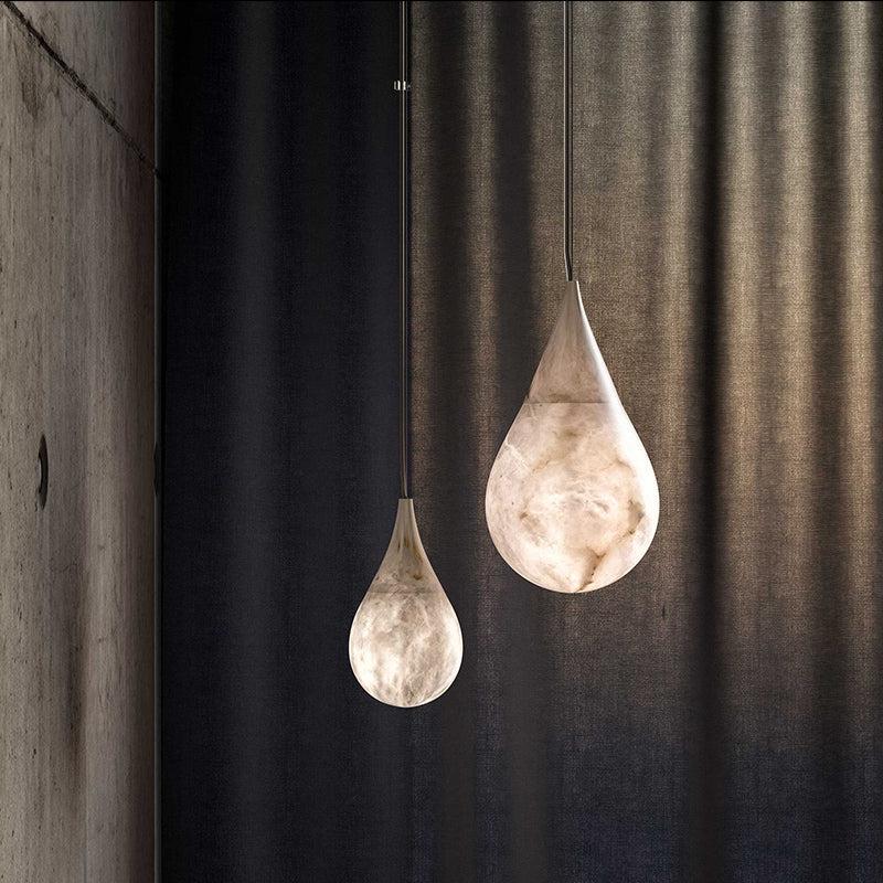 Alabaster Rain Pendant Lighting, Dining Table Pendant - Zelno Lighting
