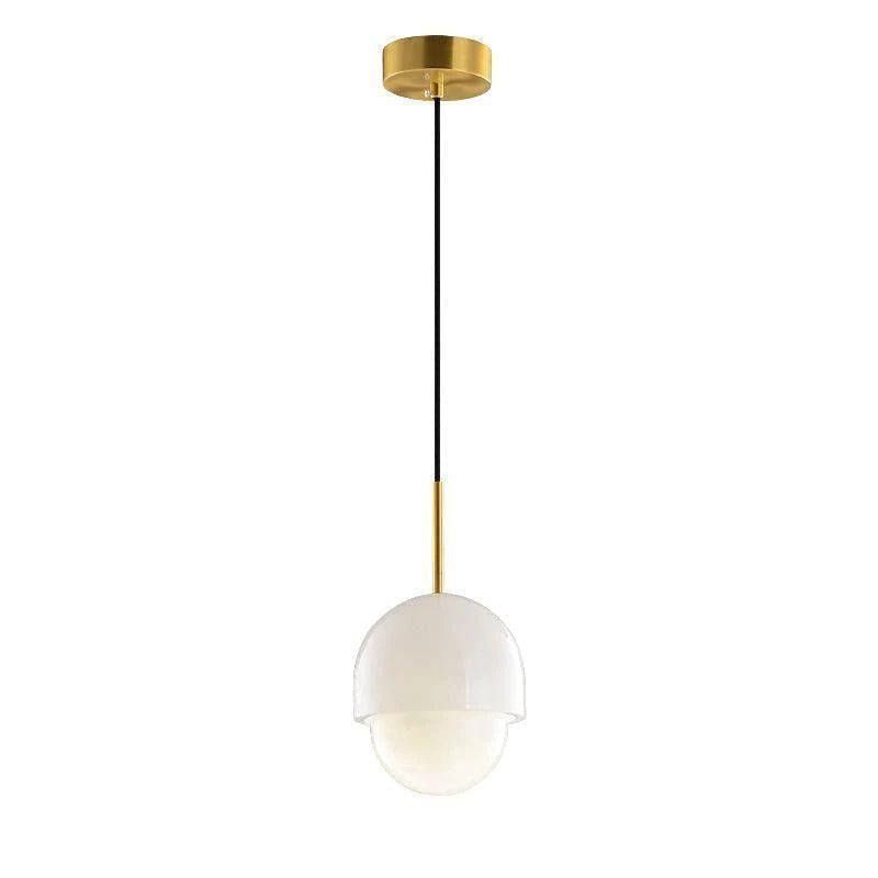 Alabaster Simple Bedside Pendant Light - Zelno Lighting
