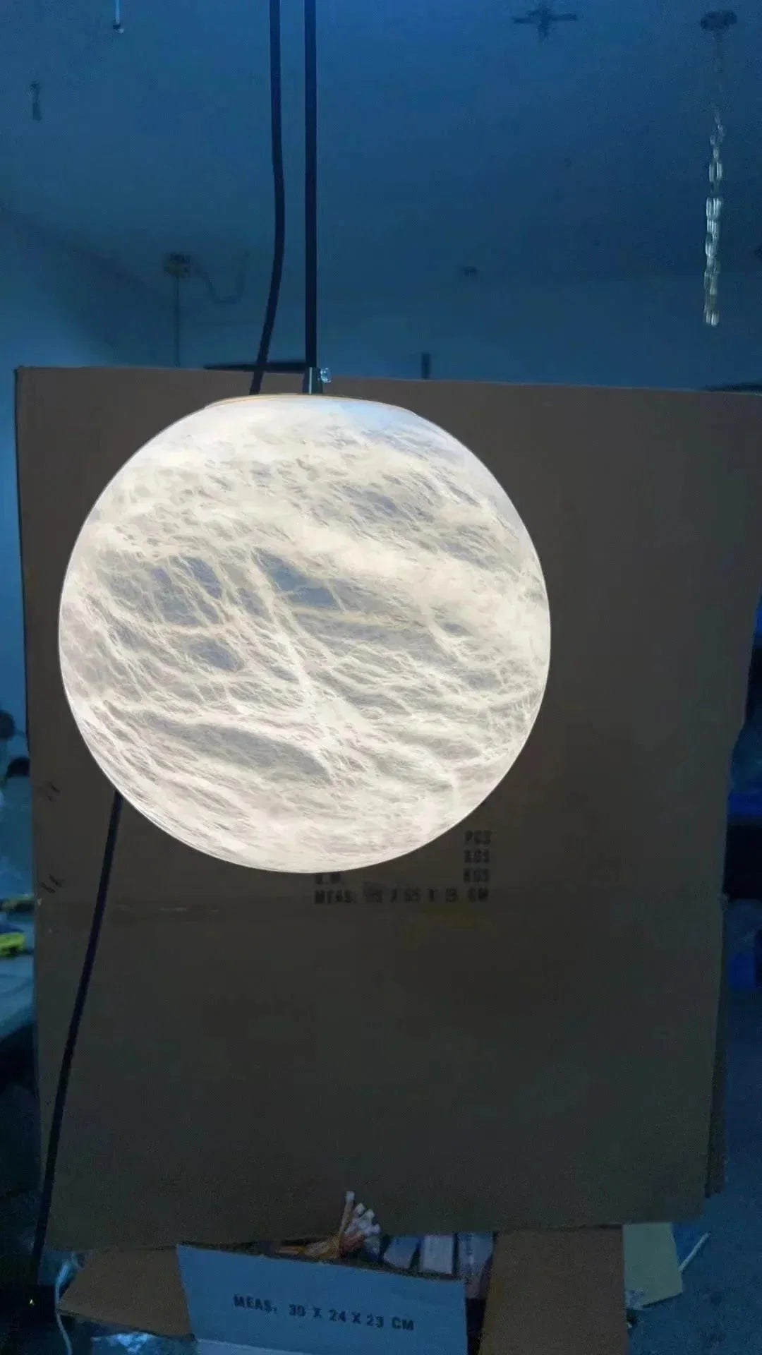 Alabaster Spherical Pendant Light - Zelno Lighting