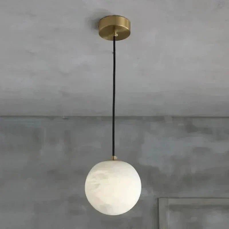 Alabaster Spherical Pendant Light - Zelno Lighting