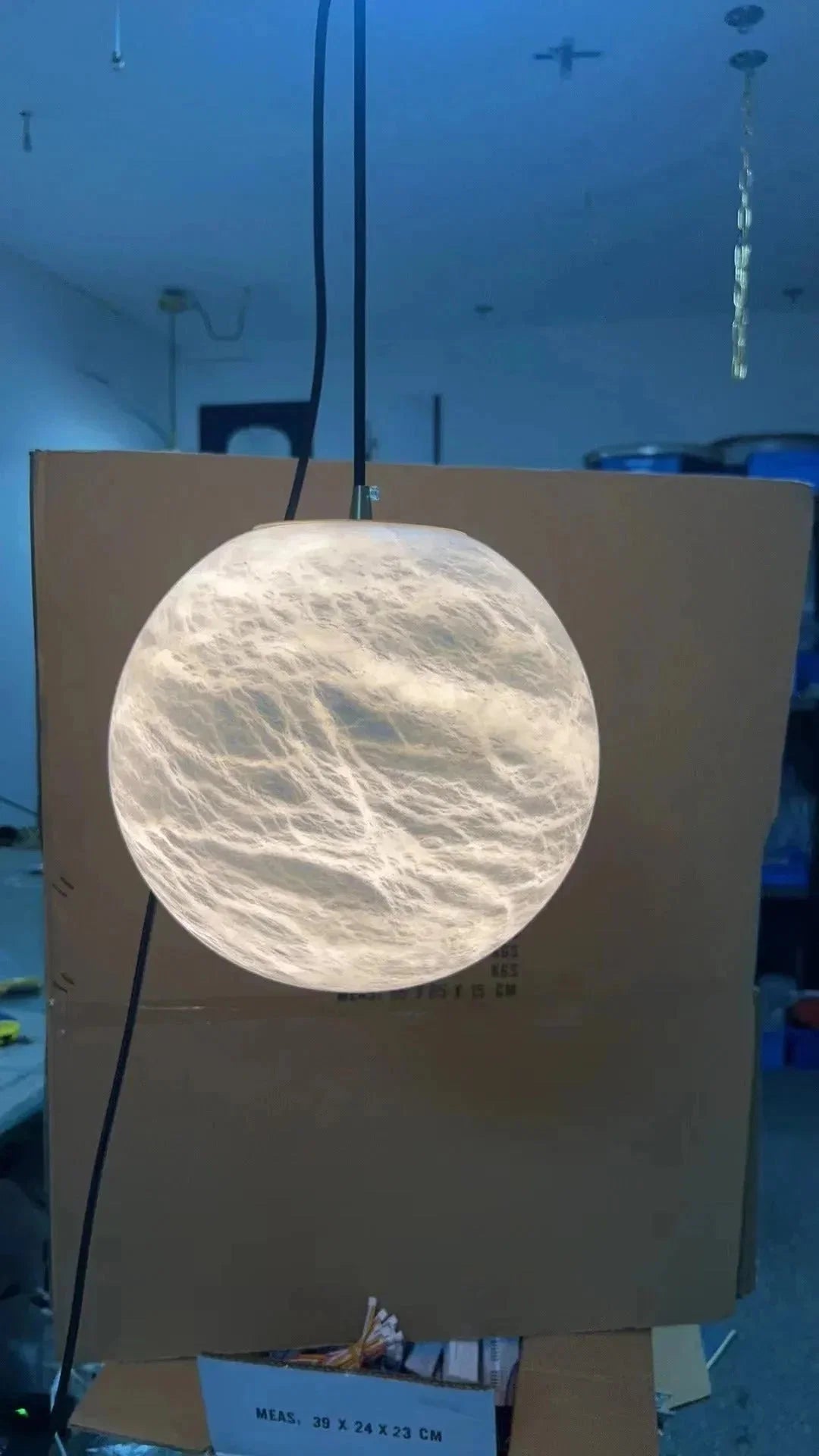 Alabaster Spherical Pendant Light - Zelno Lighting