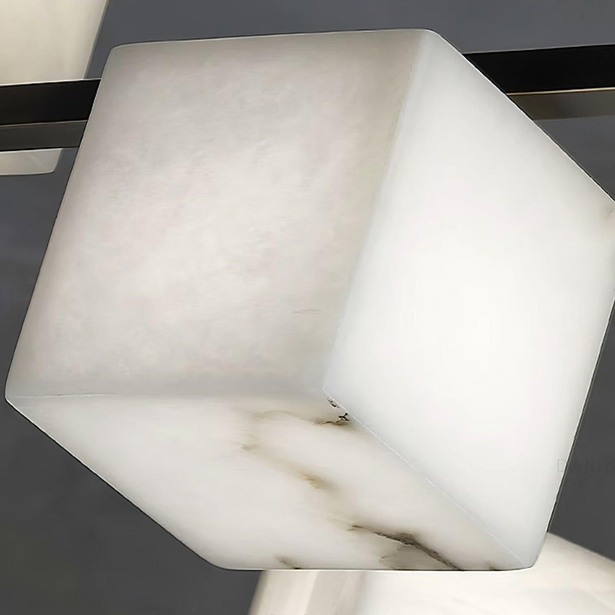 Alabaster Square Box Chandelier with 4/5/6/8/9 heads - Zelno Lighting