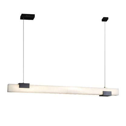 Alabaster Square Pillar Dining Chandelier - Zelno Lighting