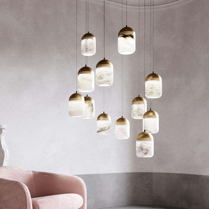 Alabaster Staircases Chandelier - Zelno Lighting