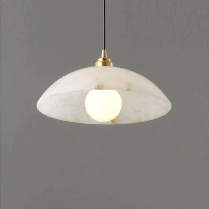 Alabaster Umbrella Pendant - Zelno Lighting