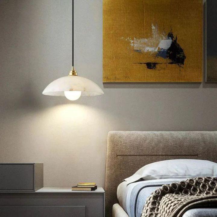 Alabaster Umbrella Pendant - Zelno Lighting