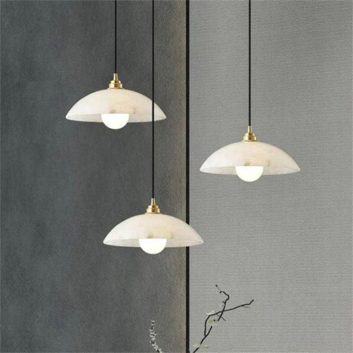 Alabaster Umbrella Pendant - Zelno Lighting