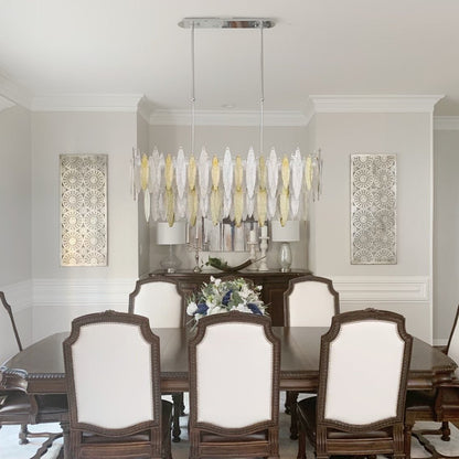 Alba 2-Tier Linear Chandelier - Zelno Lighting