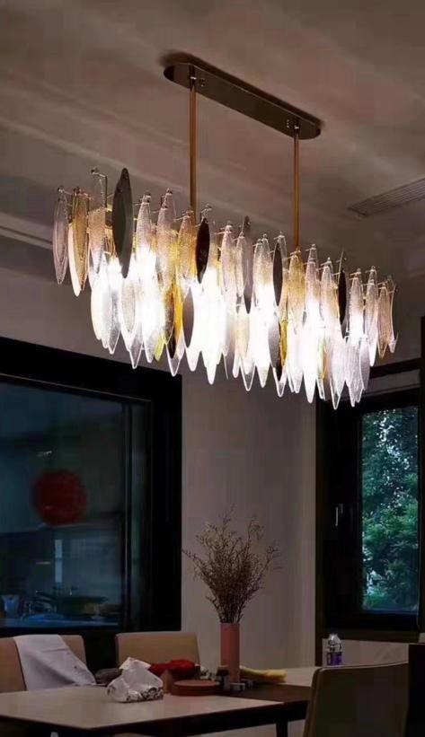 Alba 2-Tier Linear Chandelier - Zelno Lighting