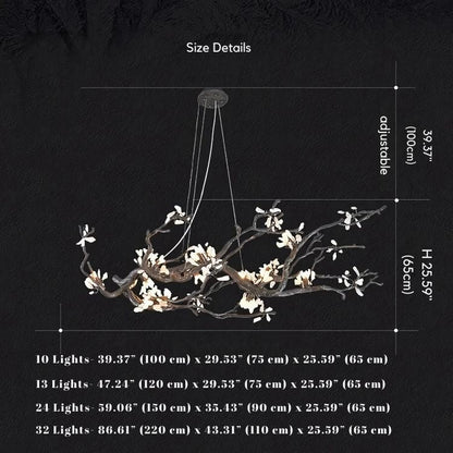 Alba Tree Branch Chandelier - Zelno Lighting