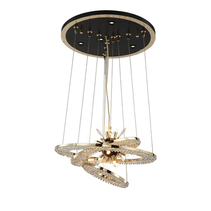 Aleron Crystal Ring Sputnik Chandelier - Zelno Lighting