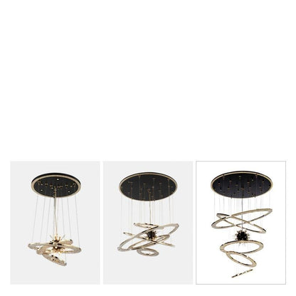Aleron Crystal Ring Sputnik Chandelier - Zelno Lighting