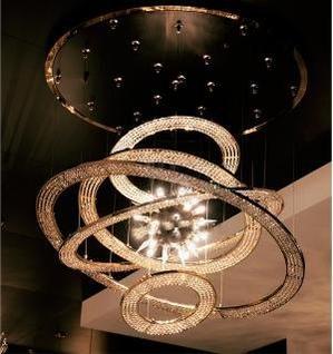 Aleron Crystal Ring Sputnik Chandelier - Zelno Lighting