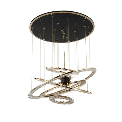 Aleron Crystal Ring Sputnik Chandelier - Zelno Lighting