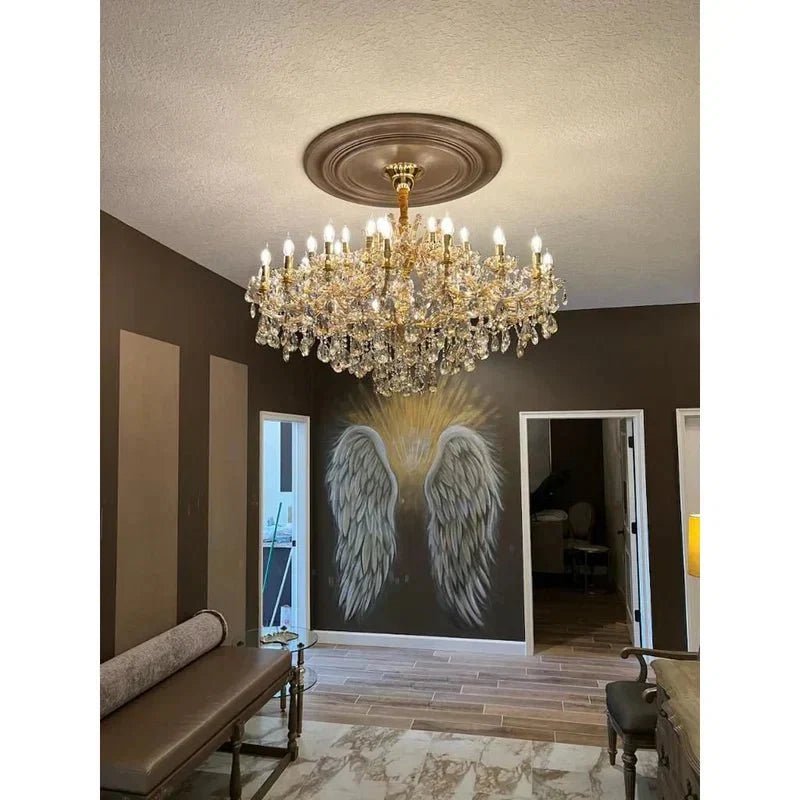 Allumage Extra Wide Classic Crystal Chandelier - Zelno Lighting