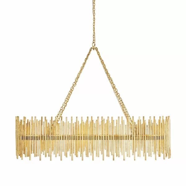 Althely 10 Lights Rectangle Pendant Chandelier - Zelno Lighting