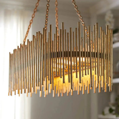 Althely 10 Lights Rectangle Pendant Chandelier - Zelno Lighting