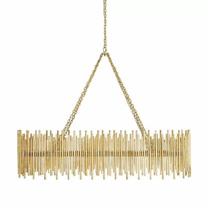 Althely 10 Lights Rectangle Pendant Chandelier - Zelno Lighting