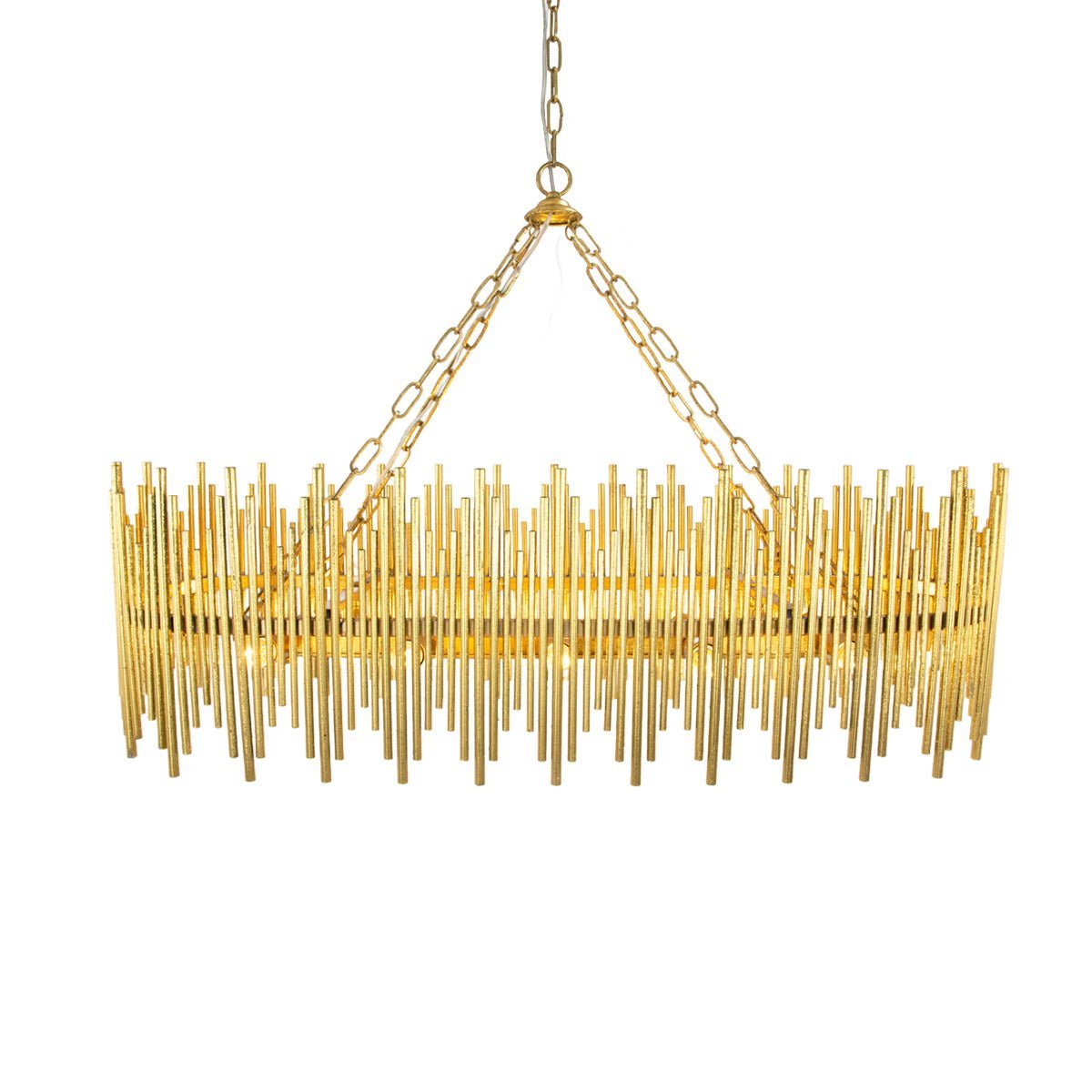 Althely 10 Lights Rectangle Pendant Chandelier - Zelno Lighting