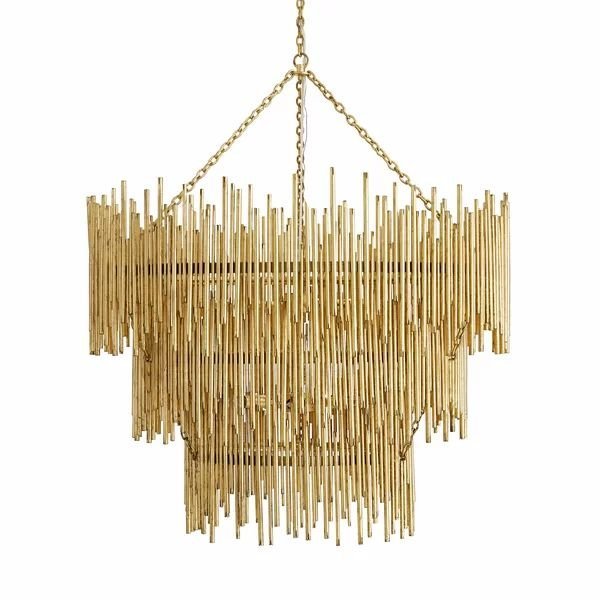 Althely 12 Lights 3-Tier Chandelier 35" W - Zelno Lighting