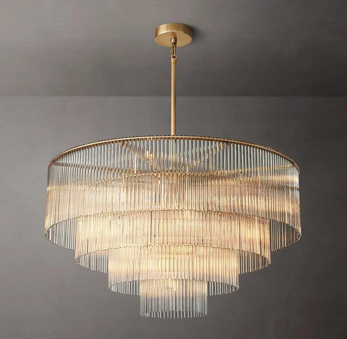Amadeo K9 Glass Round Chandelier 40" - Zelno