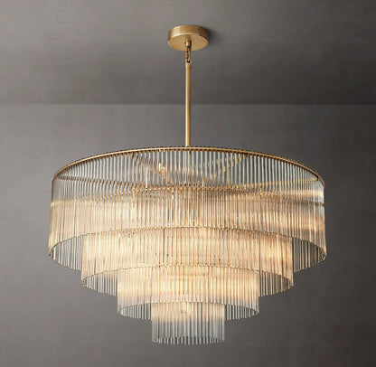 Amadeo K9 Glass Round Chandelier 40" - Zelno