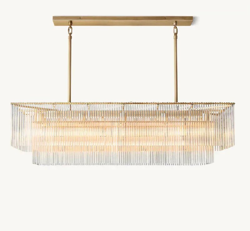Amadeo Rectangular Chandelier 54''D - Zelno