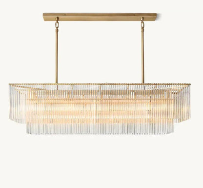 Amadeo Rectangular Chandelier 54''D - Zelno