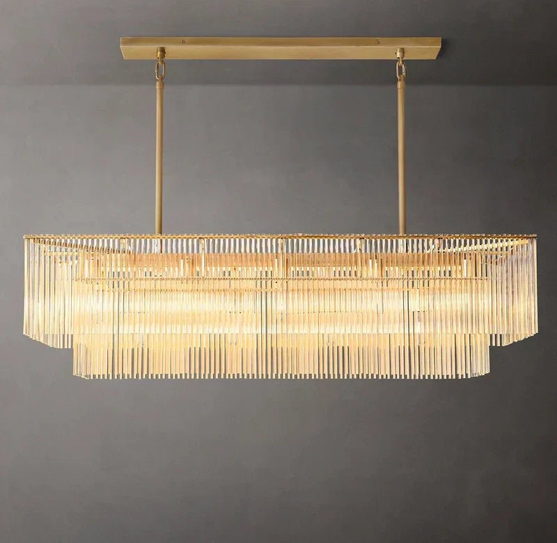 Amadeo Rectangular Chandelier 54''D - Zelno
