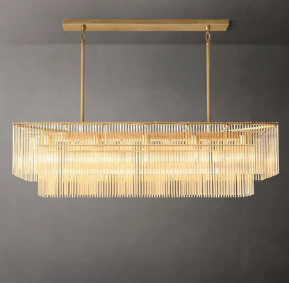 Amadeo Rectangular Chandelier 54''D - Zelno