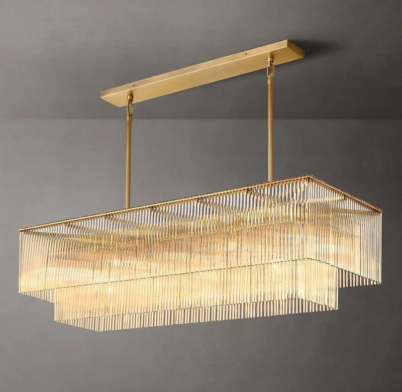 Amadeo Rectangular Chandelier 54''D - Zelno