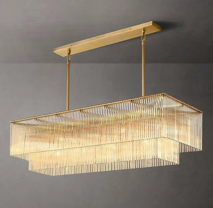 Amadeo Rectangular Chandelier 54''D - Zelno