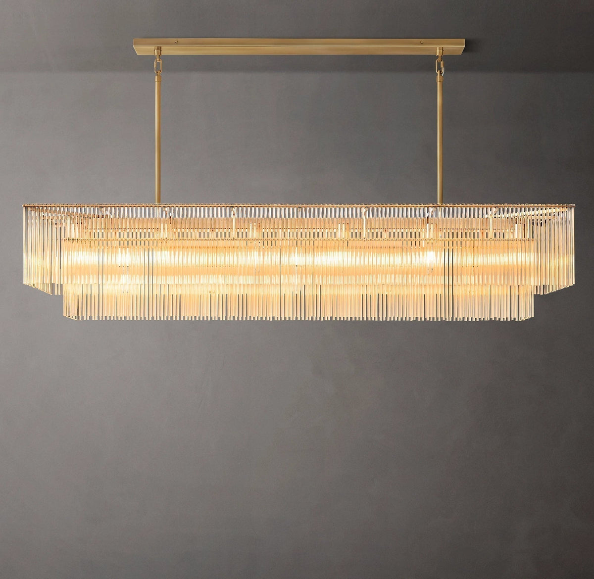 Amadeo Rectangular Chandelier 72''D - Zelno