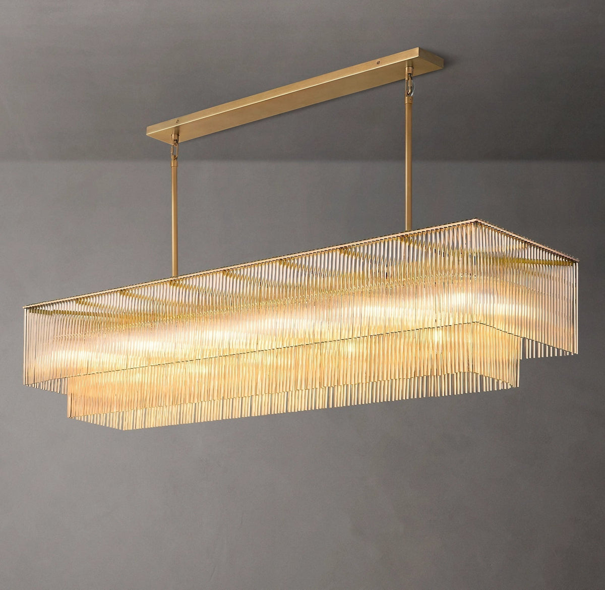 Amadeo Rectangular Chandelier 72''D - Zelno