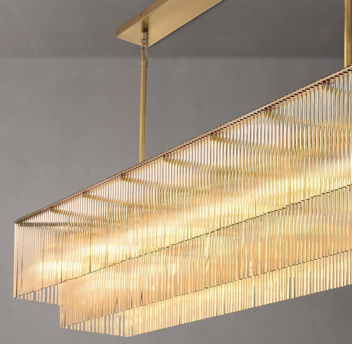 Amadeo Rectangular Chandelier 72''D - Zelno